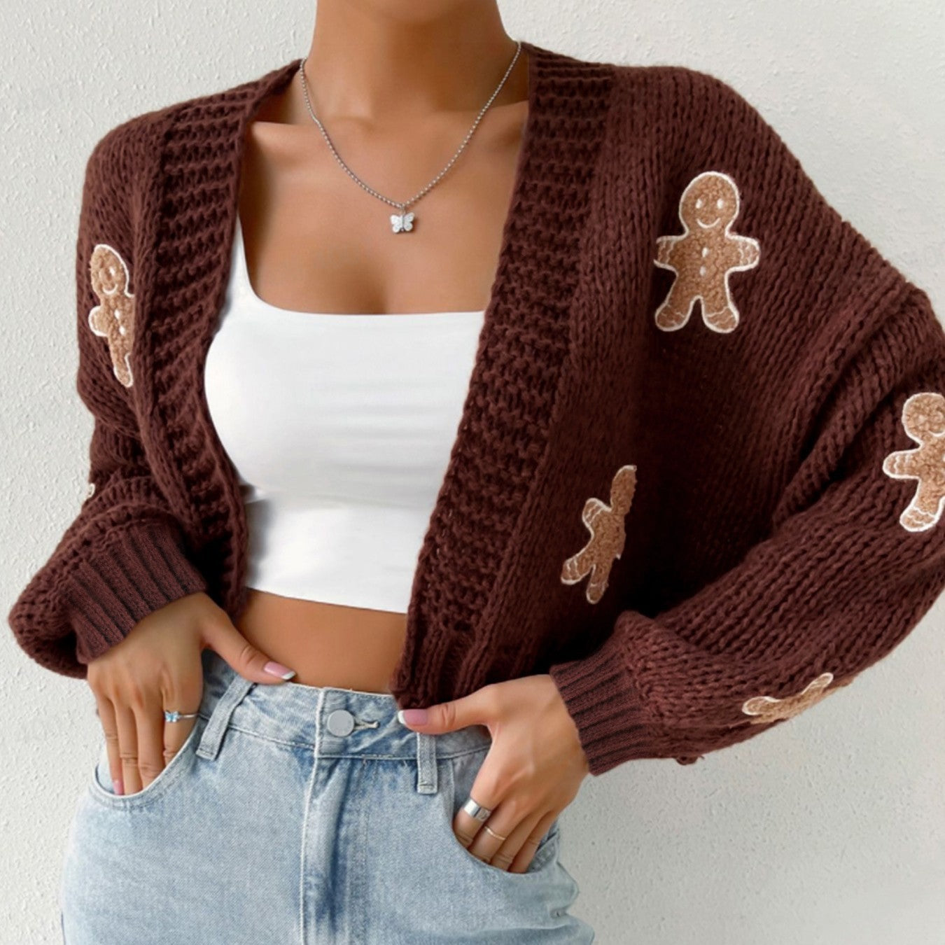 Gingerbread Knit Cardigan